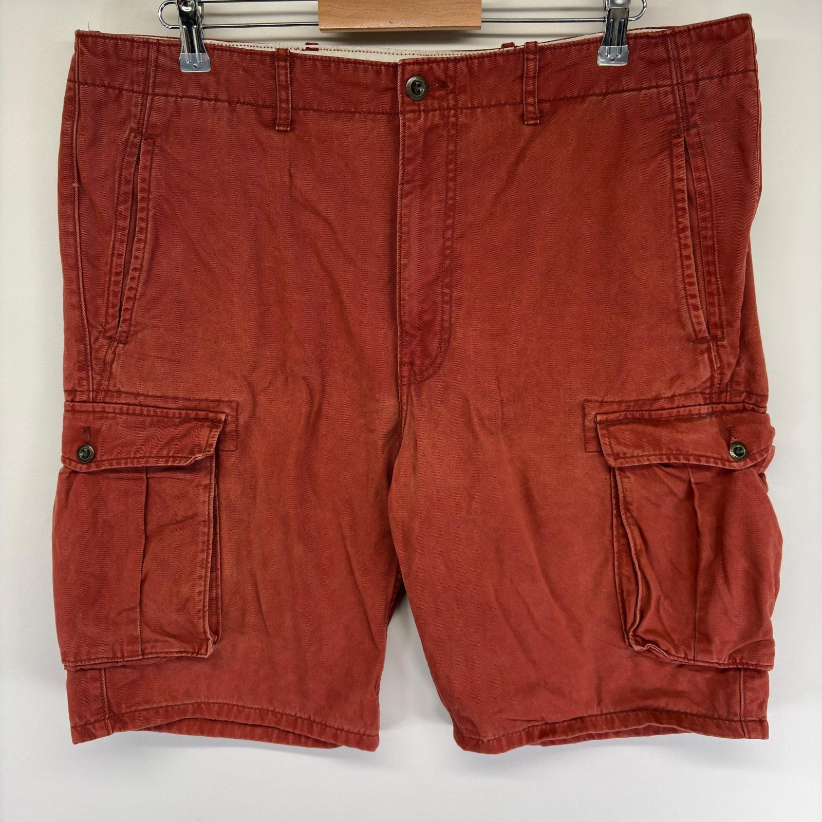 古着 リーバイス Levi's パンツ チノ カーゴ ハーフ ジッパーフライ 半ズボン ショートパンツ W38  レッド系 メンズ