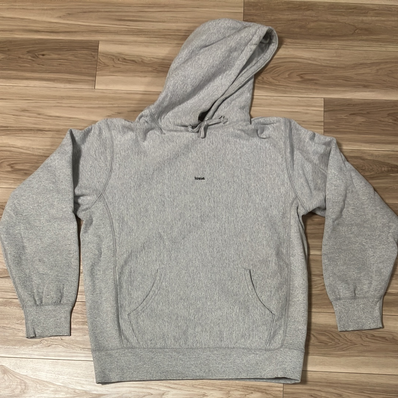 Supreme Micro Logo Hooded Sweatshirt "Heather Grey"