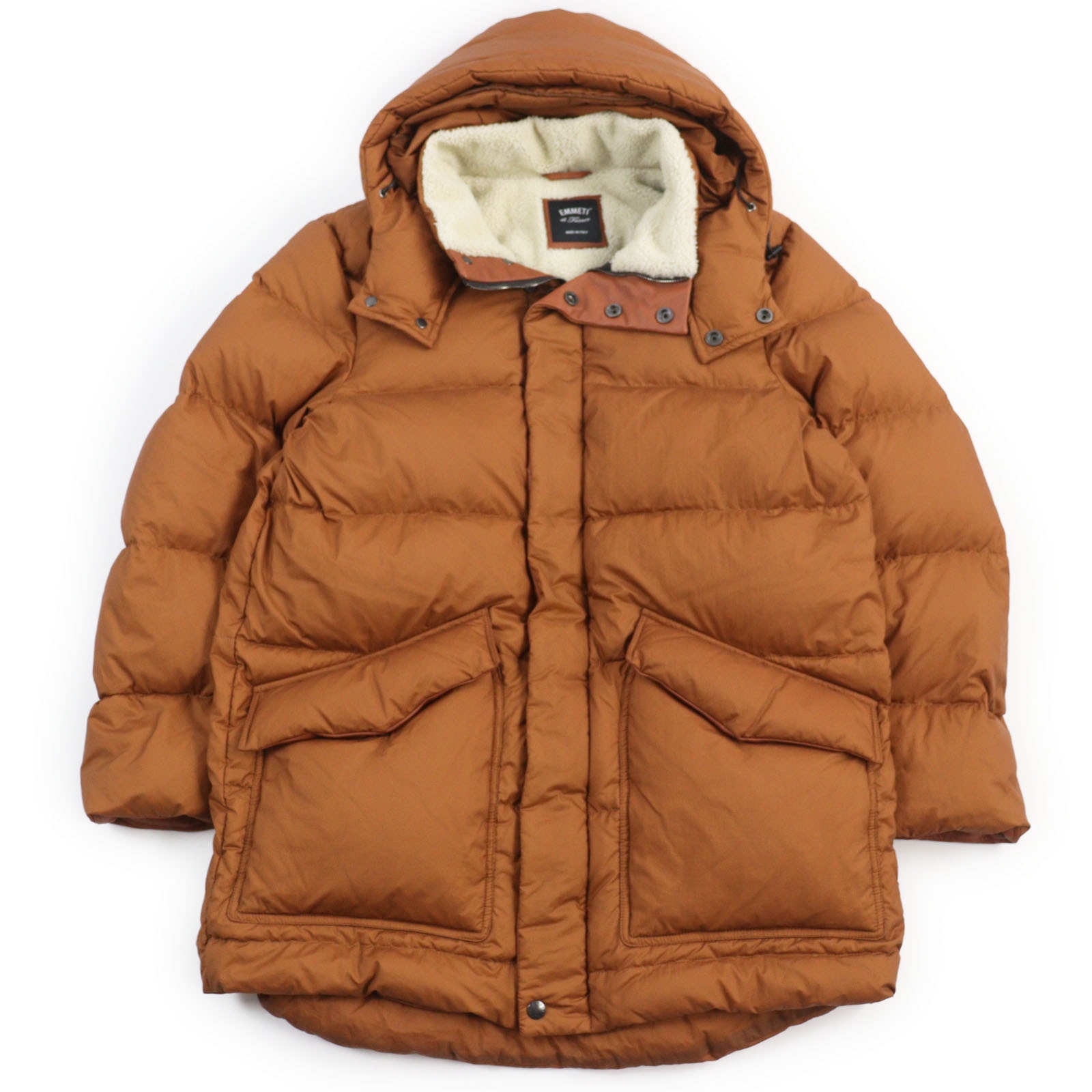 極美品 エンメティ ダウンジャケット BORDEAUX M 505912