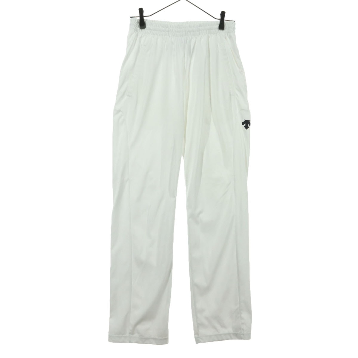DESCENTE デサント ワンポイントロゴ トラックパンツ L ホワイト ジャージ