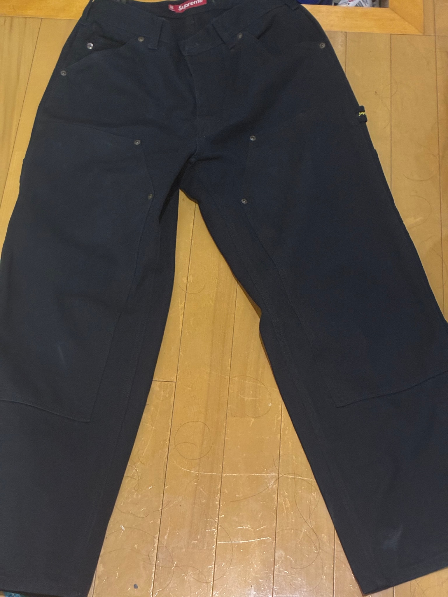 Supreme Double Knee Painter Pant "Black" (24SS)
