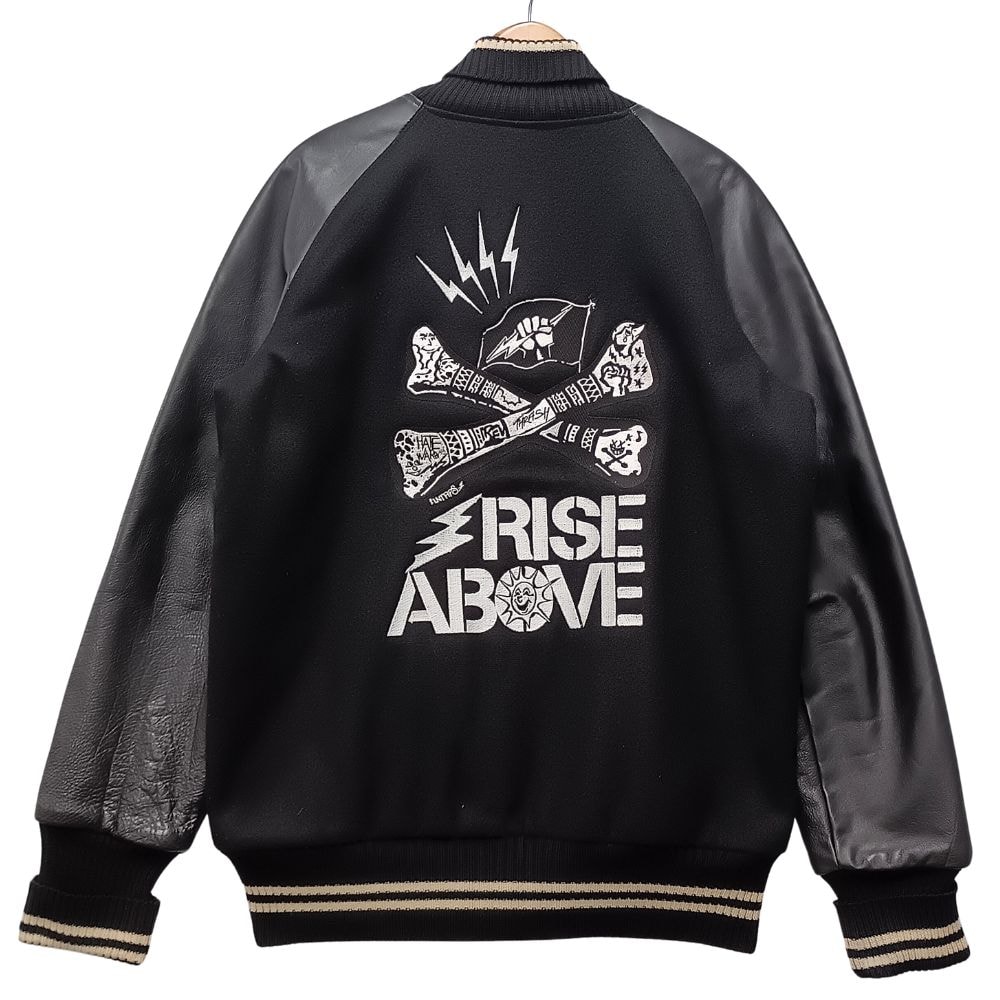 WTAPS ダブルタップス 初期 golden bear製 RISE ABOVE クロスボーン 刺繍 スタジャン 55735