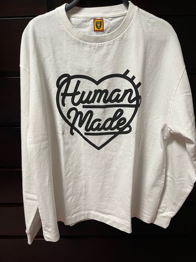 HUMAN MADE HEART L/S T-SHIRT "White"