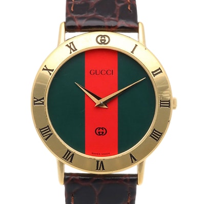 グッチ 腕時計 時計 GP 3000M クオーツ メンズ 1年保証 GUCCI 中古