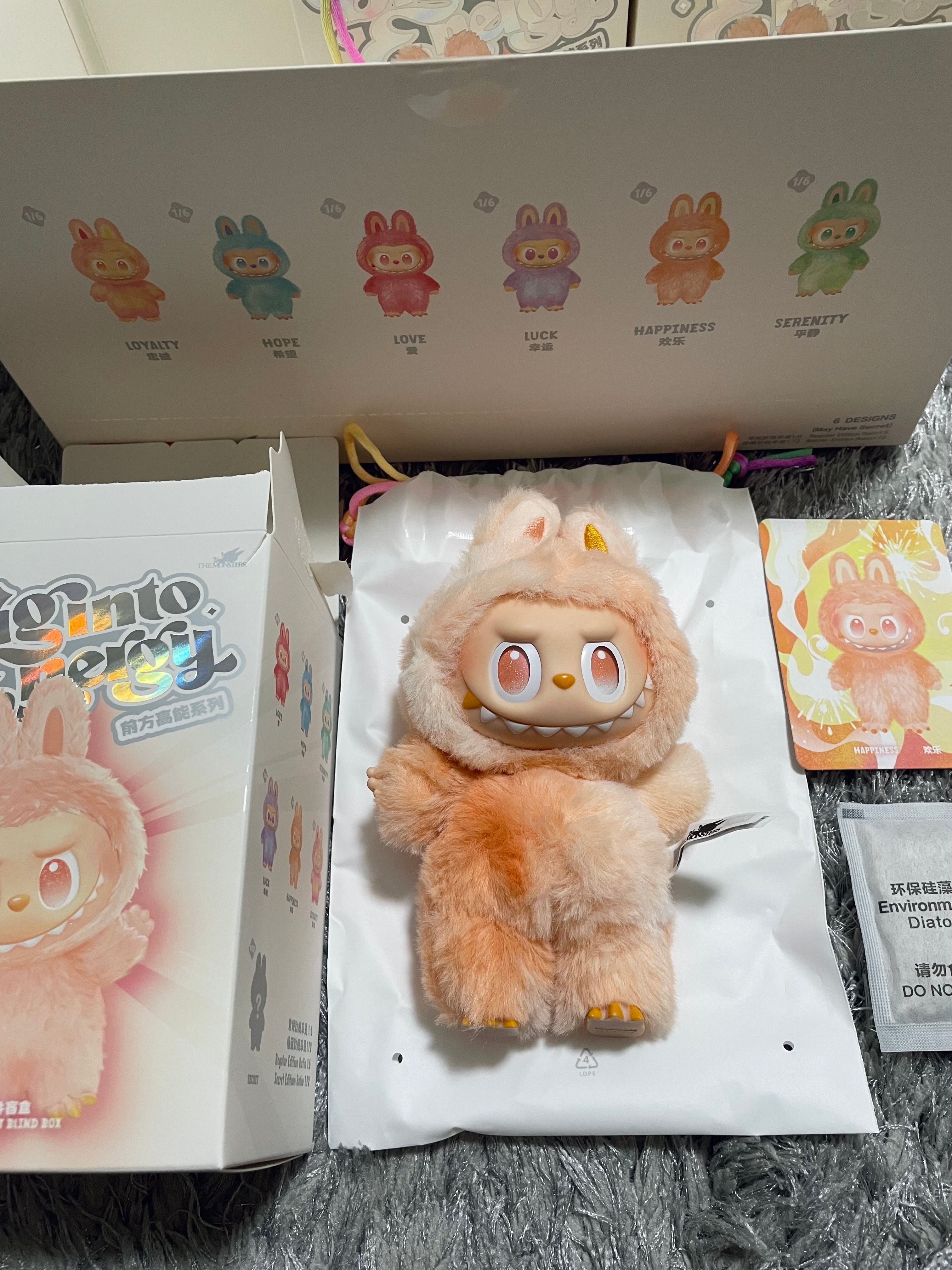 POP MART THE MONSTERS (LABUBU) Big into Energy Series Plush Pendant HAPPINESS