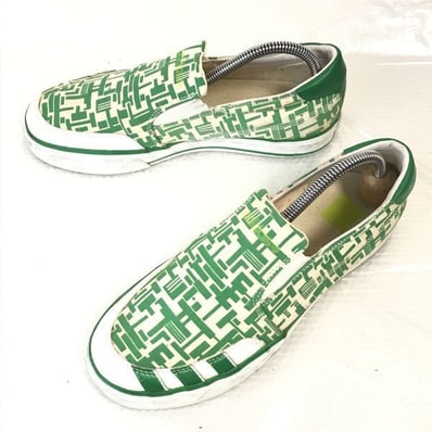 adidas★クレメンテSL/スニーカー/スリッポン【24.5/緑/Green】sneakers/Shoes/trainers◆D-149