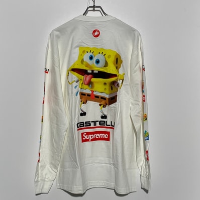 Supreme x SpongeBob Castelli Racing L/S Tee "White"