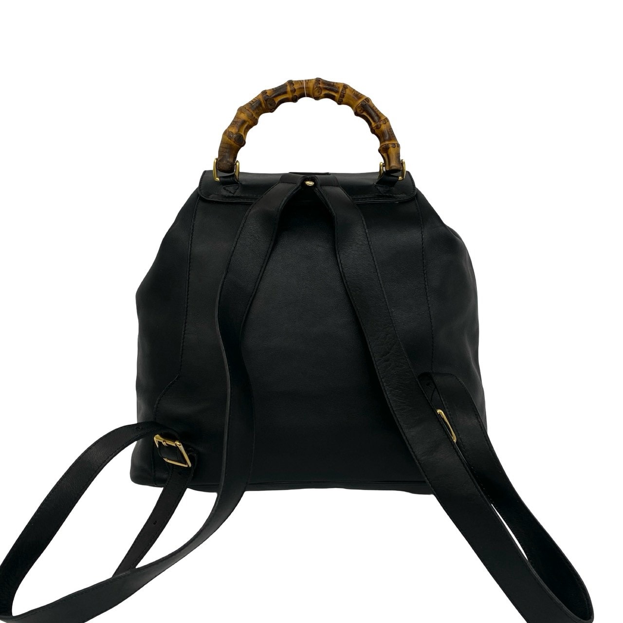 B (目立った傷や汚れなし)】GUCCI グッチ バンブー レザー リュック