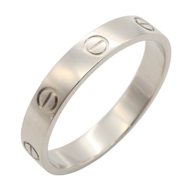 カルティエ CARTIER ミニラブリング リング・指輪 ジュエリー K18WG(ホワイトゴールド) メンズ レディース シルバー系 B4085100 【中古】