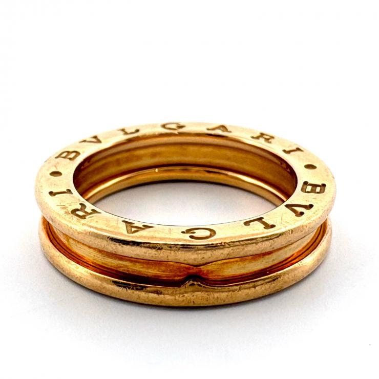 ブルガリ K18YG 1バンド B-zero 1 12号 リング・指輪 イエローゴールド BVLGARI #52 正規品【鑑定済み】
