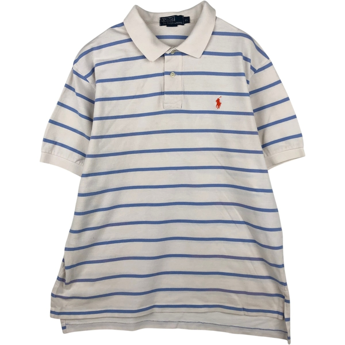 古着 ラルフローレン Ralph Lauren POLO by Ralph Lauren 半袖 ストライプ ポロシャツ メンズXL相当/eaa635157