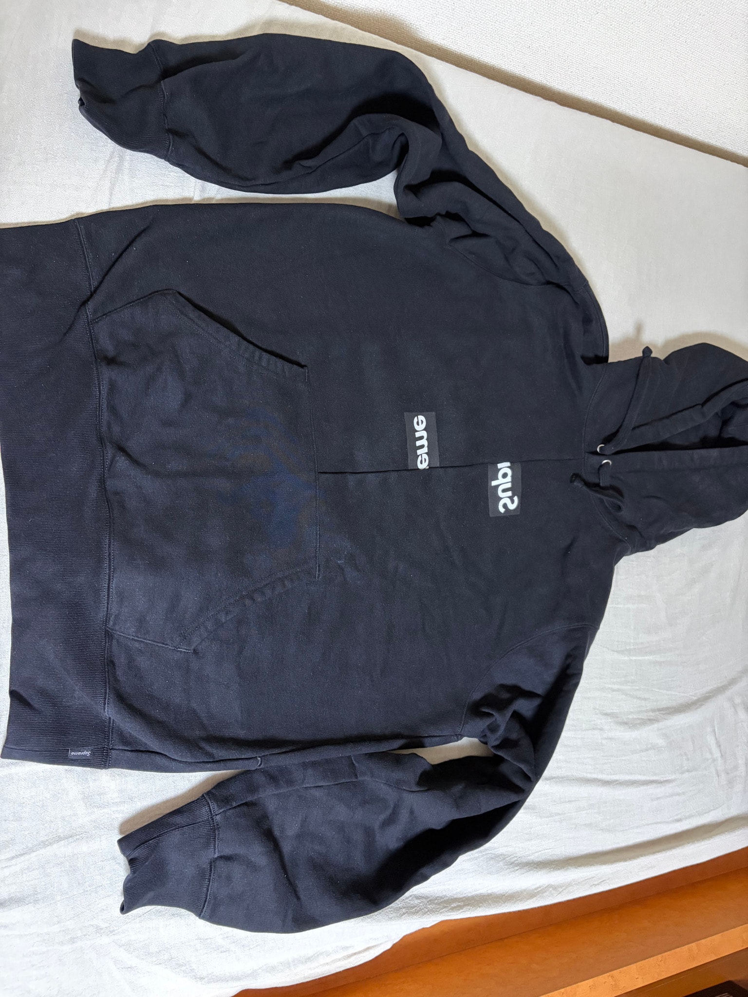 Supreme x COMME des GARCONS SHIRT Split Box Logo Hooded Sweatshirt "Black"