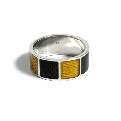 【16号・美品】ルイヴィトン メンズ ダミエ リング 指輪 シルバー 925