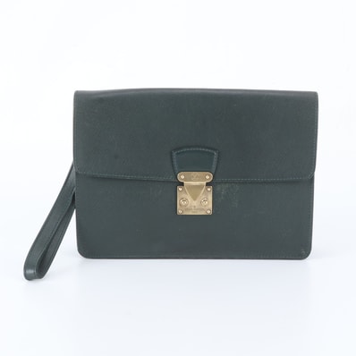 Louis Vuitton Taiga Pochette Claude "Epicea"