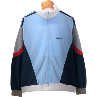 古着 70~80年代 アディダス adidas ジャージ パイル地 トラックジャケット フランス製 メンズL相当 ヴィンテージ/eaa564966