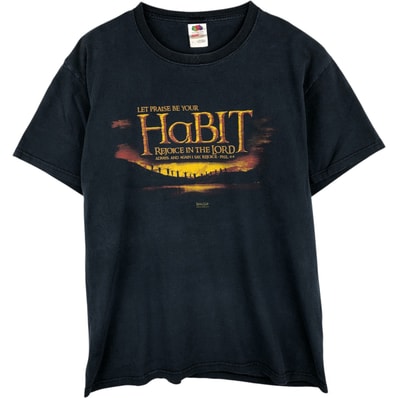 古着 フルーツオブザルーム FRUIT OF THE LOOM HEAVY cotton KERUSSO ケルッソ パロディ メッセージプリントTシャツ メンズL相当/eaa616522