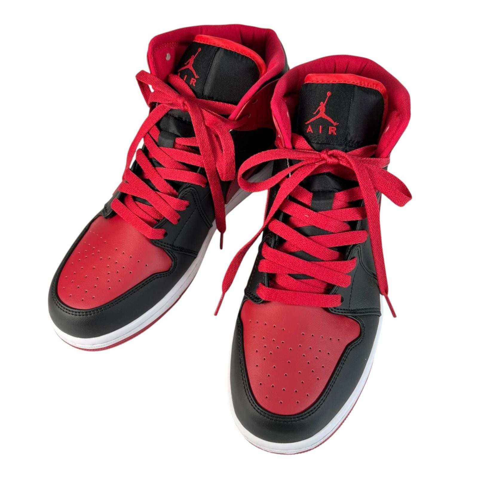 未使用品 NIKE ナイキ AIR JORDAN 1 MID DQ8426-060 スニーカー レザー レッド メンズ 26 41 8【古着】【中古】