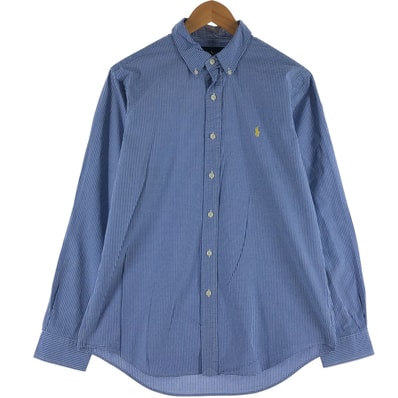 古着 ラルフローレン Ralph Lauren ギンガムチェック 長袖 ボタンダウンチェックシャツ メンズM相当/eaa539072