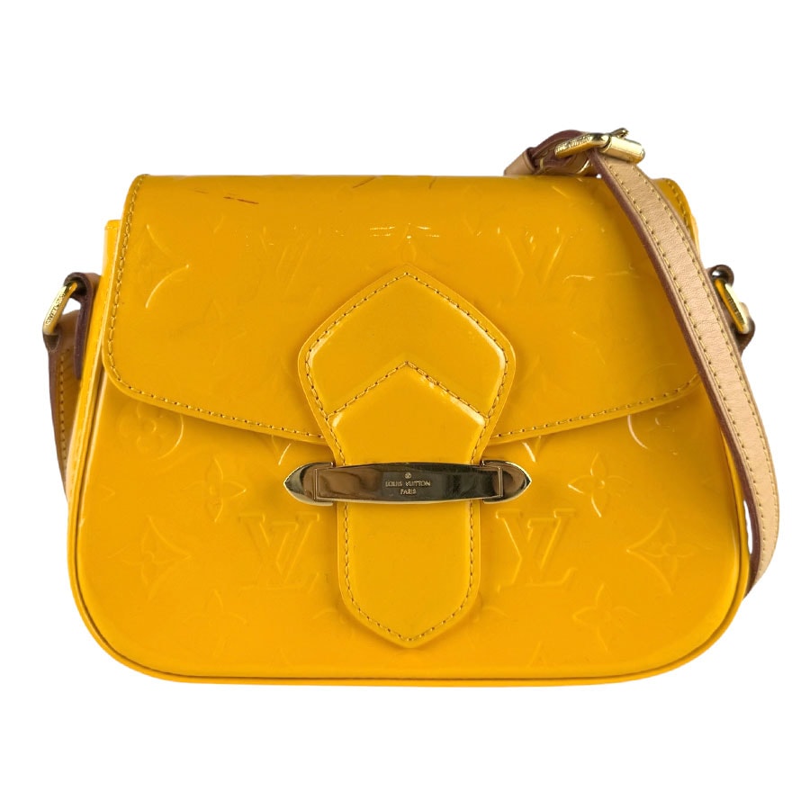 ルイ ヴィトン LOUIS VUITTON ショルダーバッグ モノグラム ヴェルニ ベルフラワーPM/モノグラムヴェルニ ジョーヌパッション レディース M91731【中古】 z9450