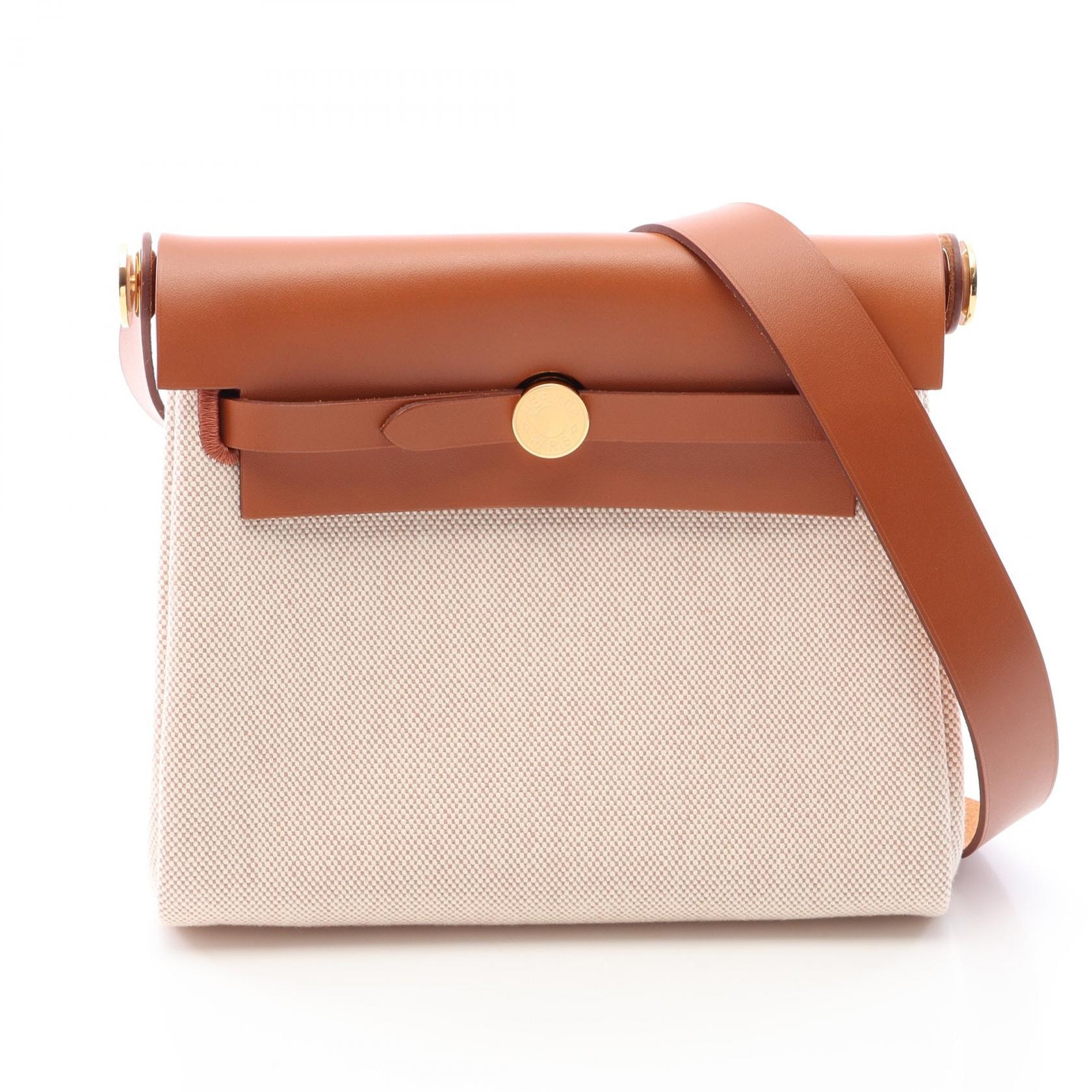 エルメス HERMES エールバッグジップ ミニ エクリュ フォーヴ ショルダーバッグ バッグ トワルアッシュ / ヴァッシュハンター トワルアッシュ K刻印(2025年製造) レディース アイボリー系 / ブラウン系