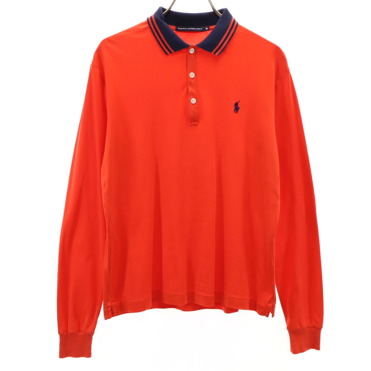 RALPH LAUREN GOLF ラルフローレンゴルフ 長袖 ポロシャツ M 朱色