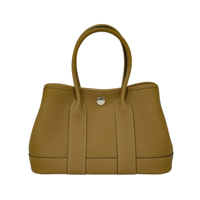 HERMES エルメス ハンドバッグ ネオ ガーデンパーティ 23 デュンヌ トゴ シルバー金具 G刻印 新品