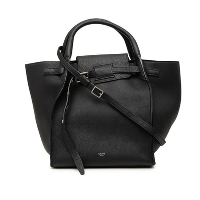 セリーヌ ハンドバッグ 2WAY ショルダーバッグ ブラック レザー レディース CELINE 中古