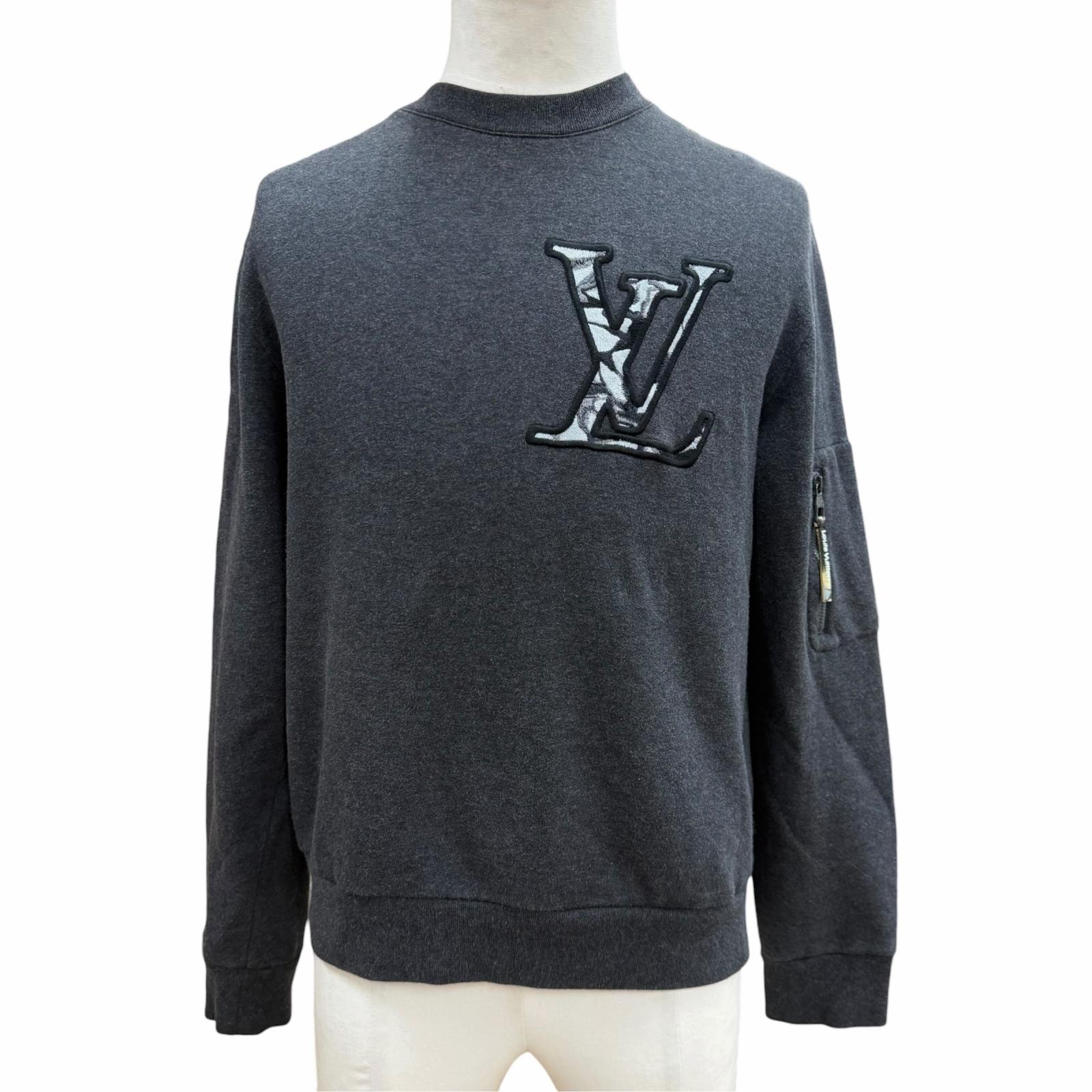 良品 ルイヴィトン スウェット グレー メンズ XS