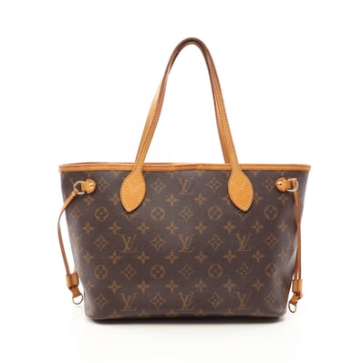 ルイ・ヴィトン LOUIS VUITTON ネヴァーフルPM トートバッグ バッグ PVCコーティングキャンバス レザー モノグラム レディース ブラウン系 M40155 【中古】