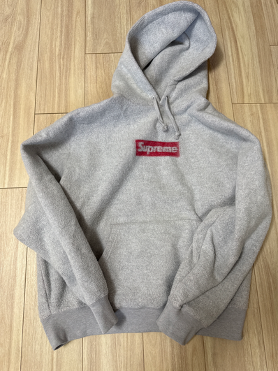 Supreme Inside Out Box Logo Hooded Sweatshirt "Heather Grey"