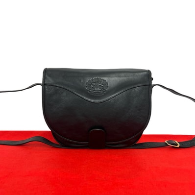 BURBERRY バーバリー シャドーホース ロゴ レザー ショルダーバッグ ブラック
73338