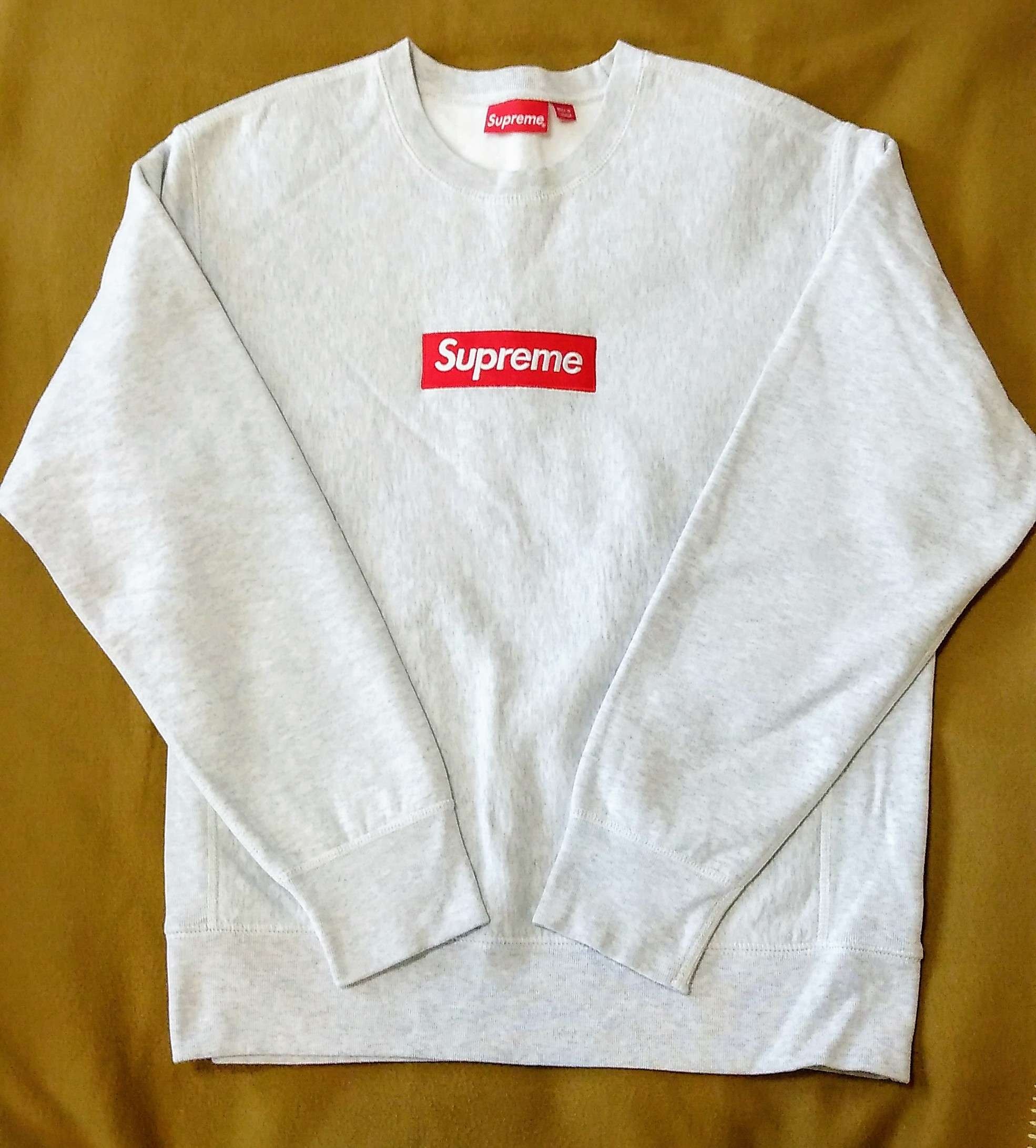 Supreme Box Logo Crewneck Sweatshirt "Ash Grey" (18FW)
