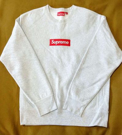 Supreme Box Logo Crewneck Sweatshirt "Ash Grey" (18FW)