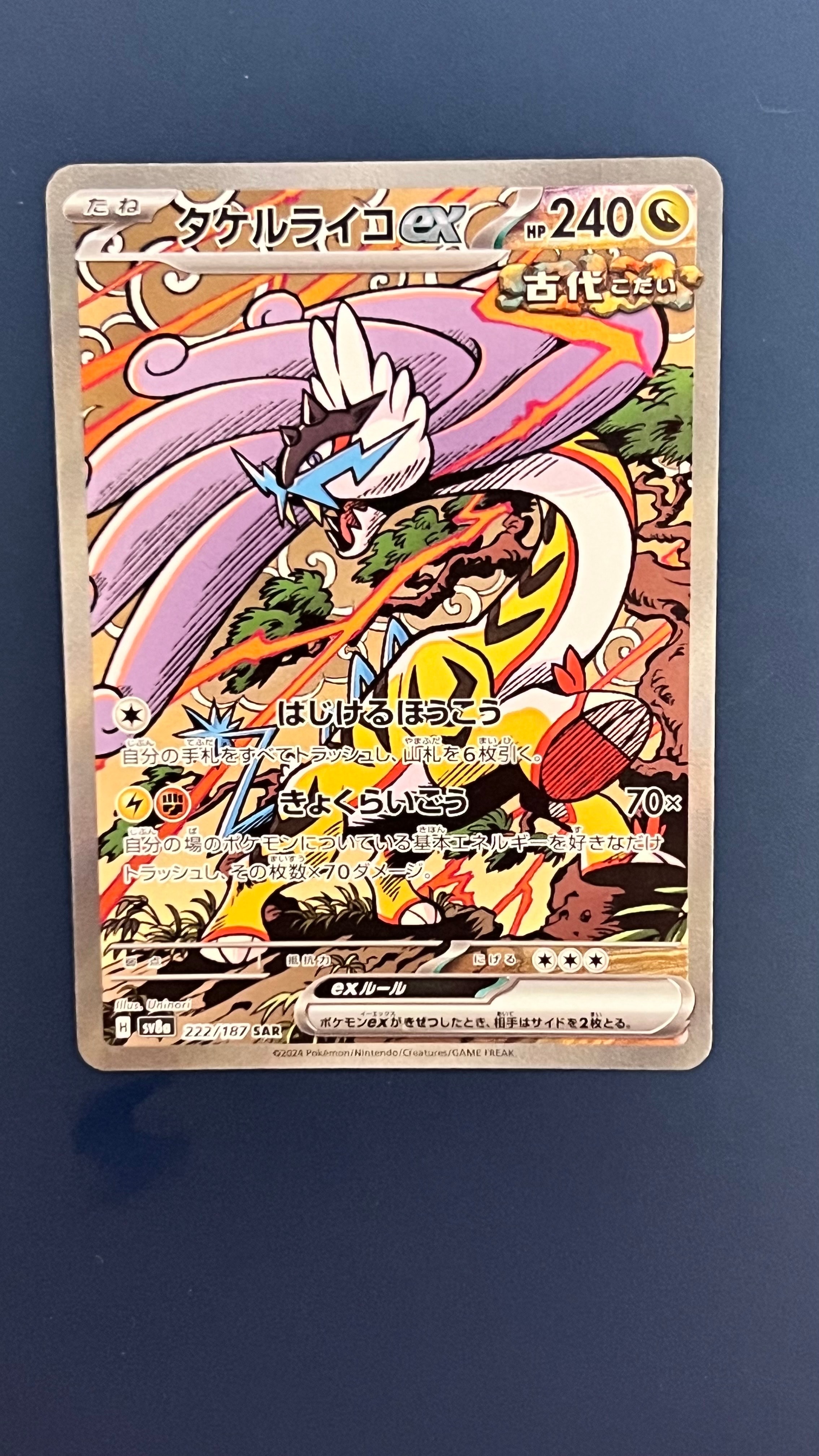 タケルライコex SAR [SV8a 222/187](ハイクラスパック「テラスタルフェスex」)