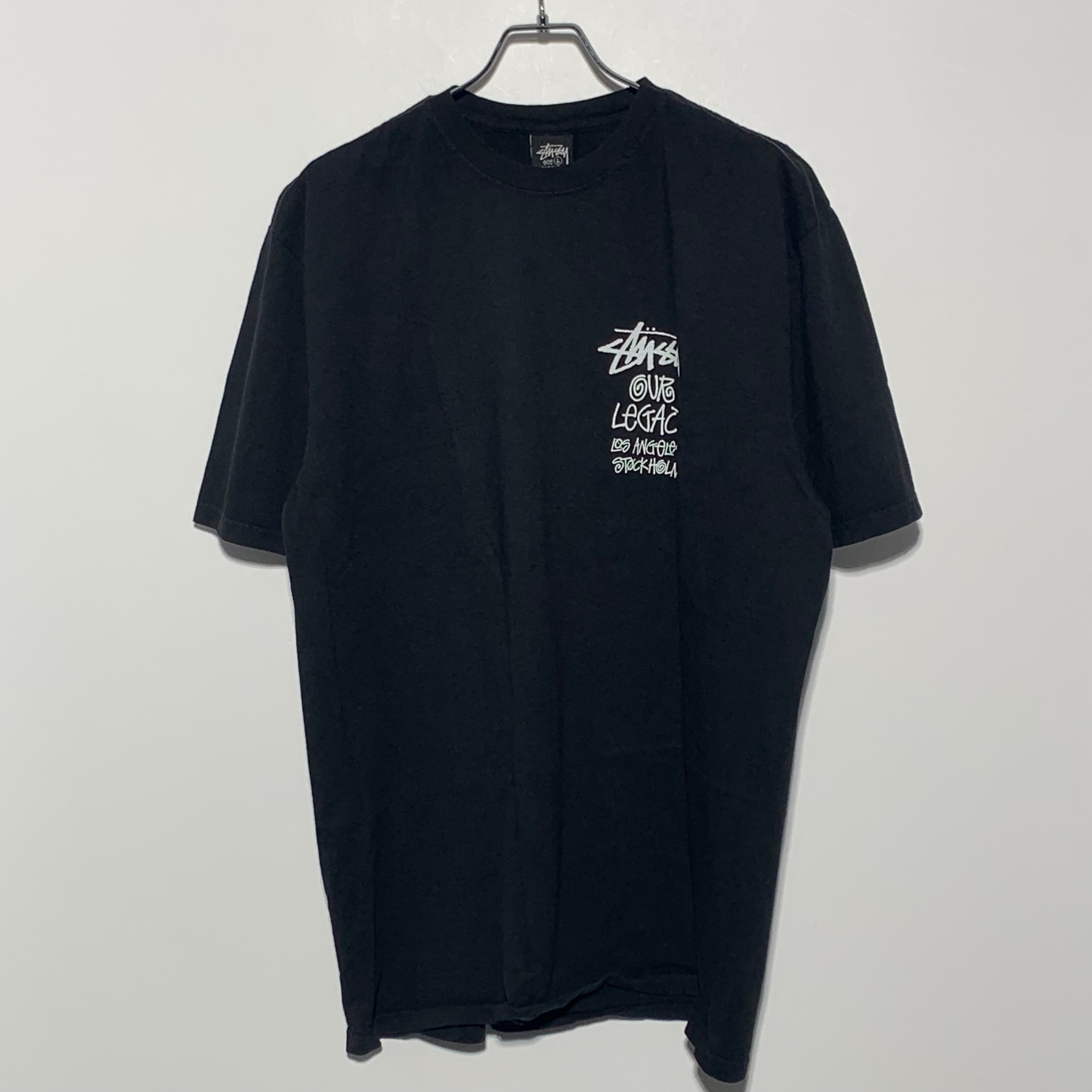 Stussy x Our Legacy Work Shop 8 Ball Yin Yang Pigment Dyed Tee "Black"