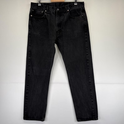 古着 リーバイス Levi's デニムパンツ 505 ストレート 5ポケット ジーンズ ジーパン 大きいサイズ w38 L34 ブラック メンズ