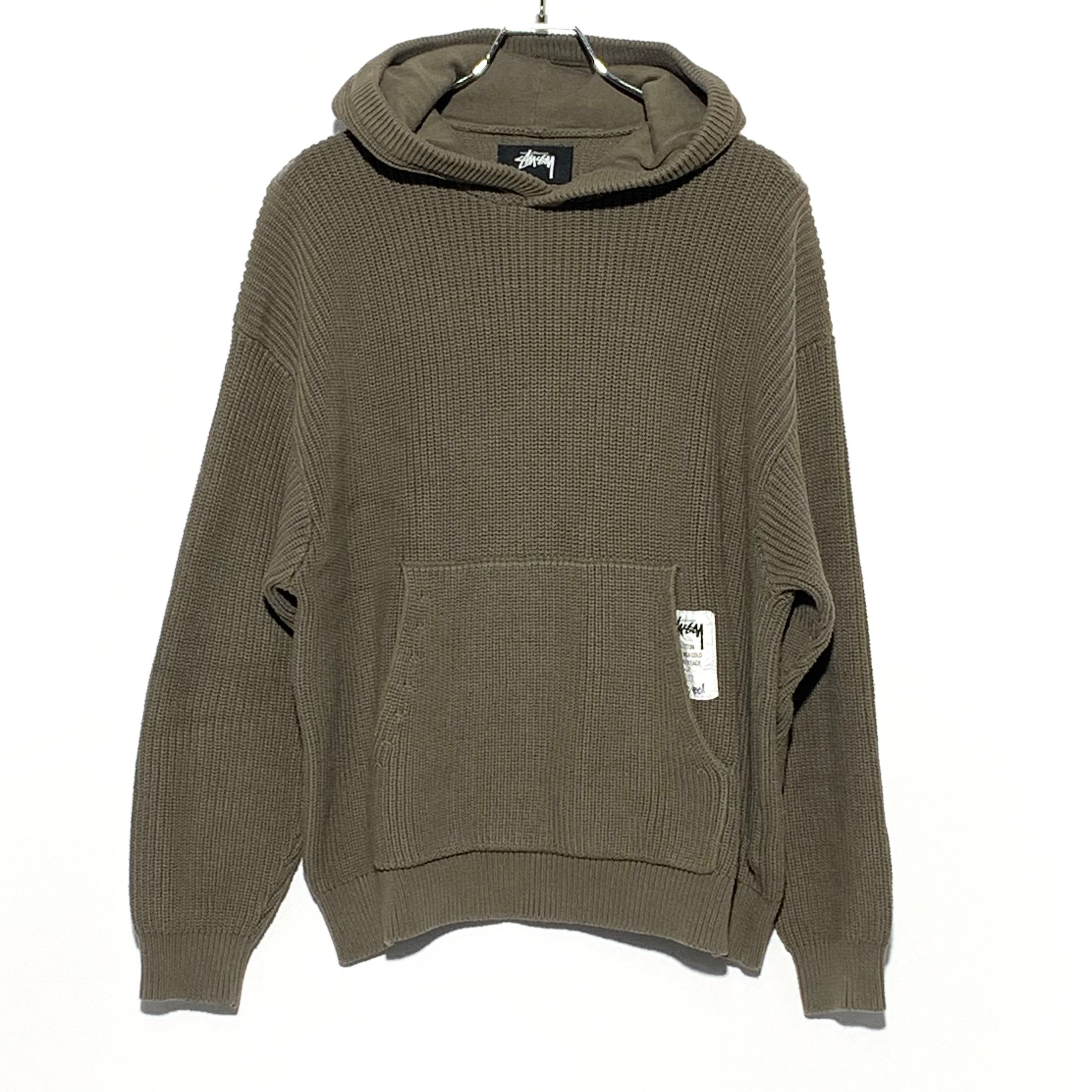 Stussy Cotton Knit Hood”Olive “