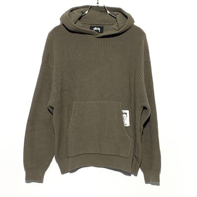 Stussy Cotton Knit Hood "Olive"