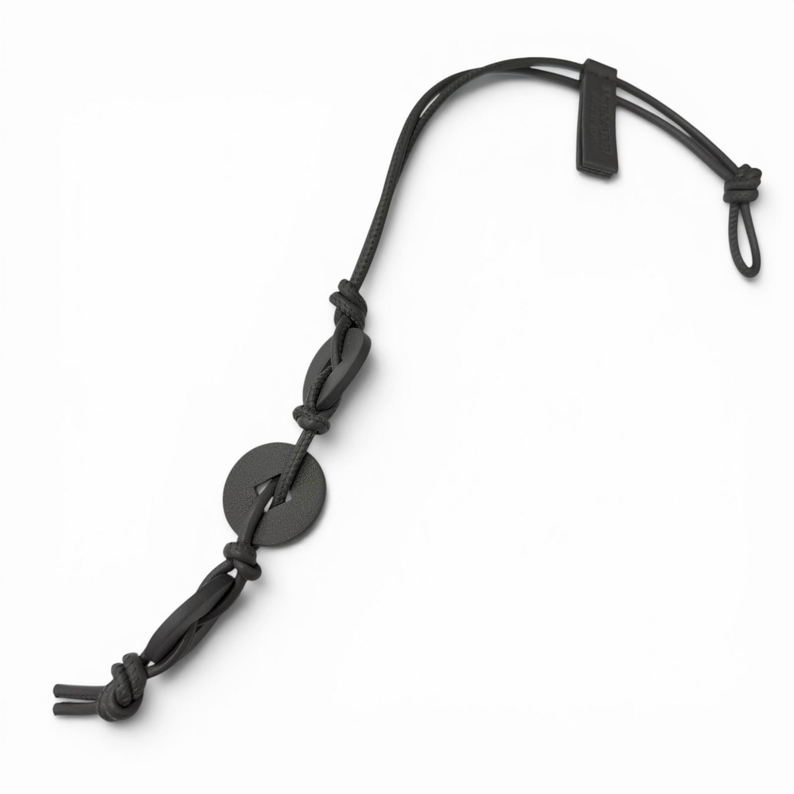 未使用品 ボッテガヴェネタ バッグチャーム グレー メンズ