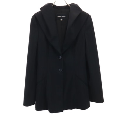 GIORGIO ARMANI ジョルジオアルマーニ 90s イタリア製 オールド ストライプ柄 ジャケット 40 ブラック