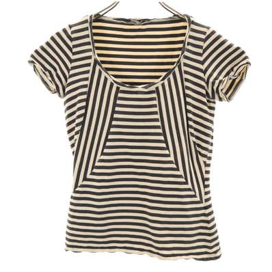MAX MARA WEEK END LINE マックスマーラウィークエンドライン ボーダー柄 半袖 カットソー M アイボリー
