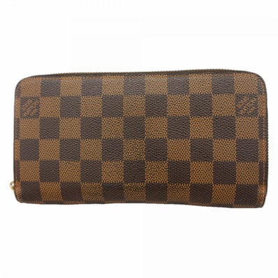 【6gd4515】ルイヴィトン 長財布 ダミエ ジッピーウォレット N60015 エベヌ【中古】メンズ レディース ユニセックス