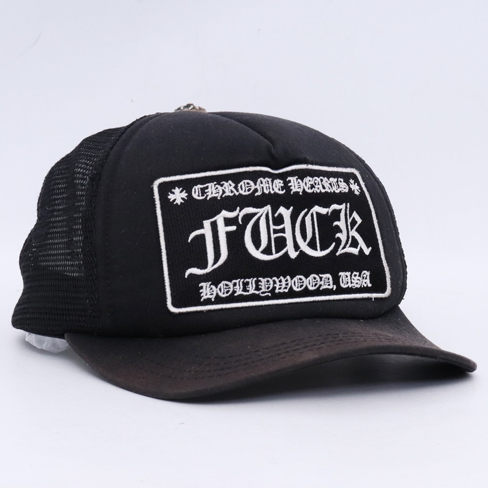 Chrome Hearts Tracker Cap Fuck "Black"