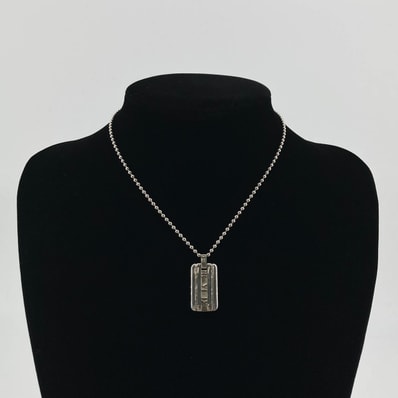 TIFFANY&Co.(ティファニー) アトラスプレート ボールチェーン Ag925 ネックレス 18.1g シルバー