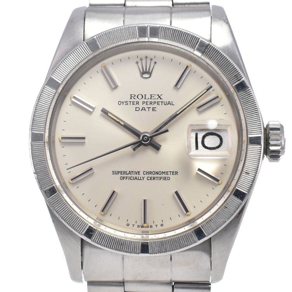 ロレックス ROLEX 1501 ヴィンテージ オイスターパーペチュアル デイト Cal.1570 自動巻き メンズ 良品 保証書付き 腕時計 M#148435