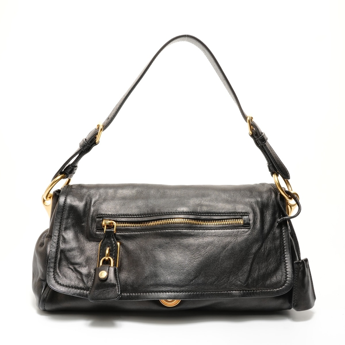 プラダ PRADA ワンショルダーバッグ レザー ショルダーバッグ【中古】