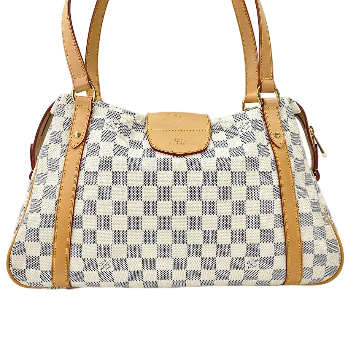 C (やや傷や汚れあり)】ヴィトン LV ダミエ・アズール ストレーザ PM