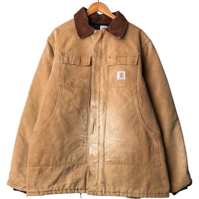 古着 カーハート Carhartt トラディショナルコート 中綿入り ダックワークジャケット メンズXL相当/eaa600357