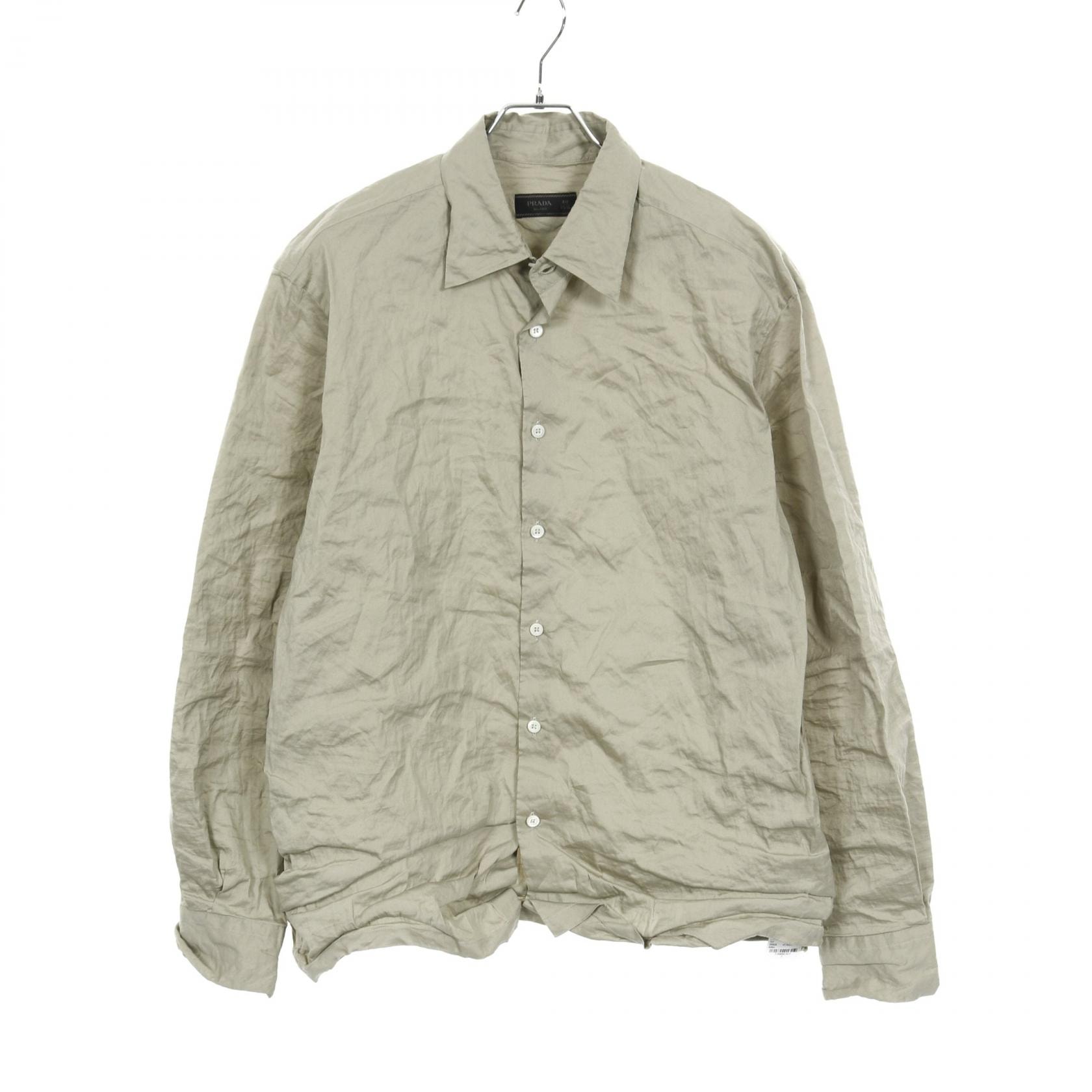 プラダ PRADA 衣料品 トップス コットン メンズ グリーン系 SC693 【中古】