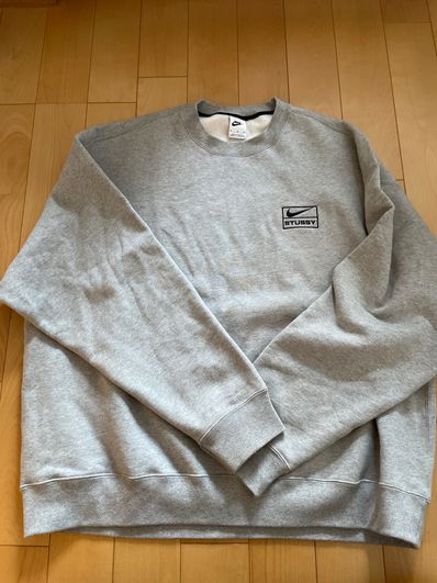 Stussy x Nike Fleece Crew (US Size) "Grey" DO9337-063